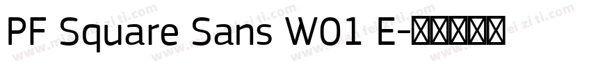 PF Square Sans W01 E字体转换